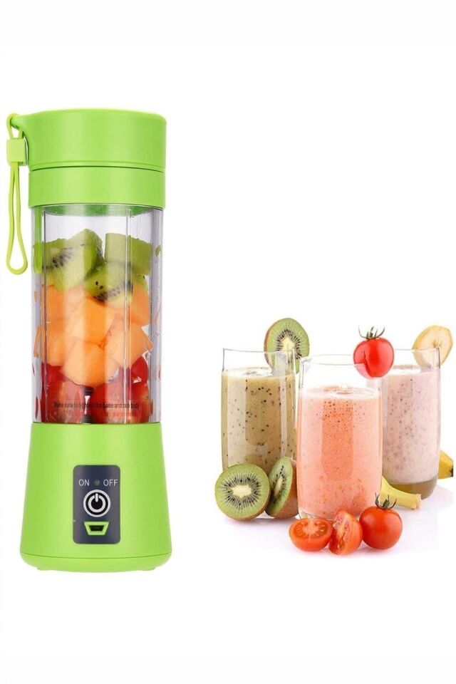 Taşınabilir Blender, Meyve Sıkacağı Yeşil - Tek Ebat