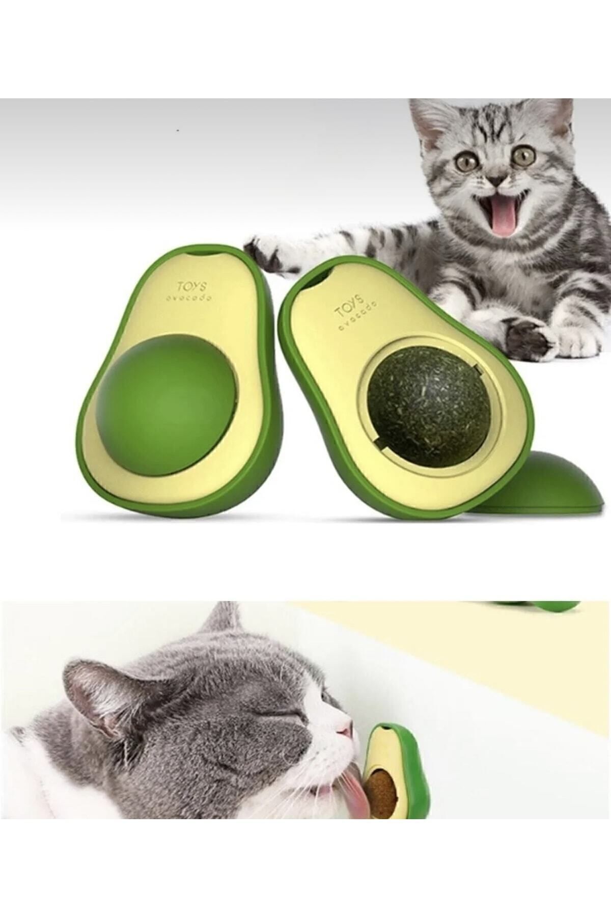 Doğal Catnipli Yenilebilir Kedi Nanesi Otu Oyun Topu Oyuncağı Top Oyuncak Kedi Yalama Topu