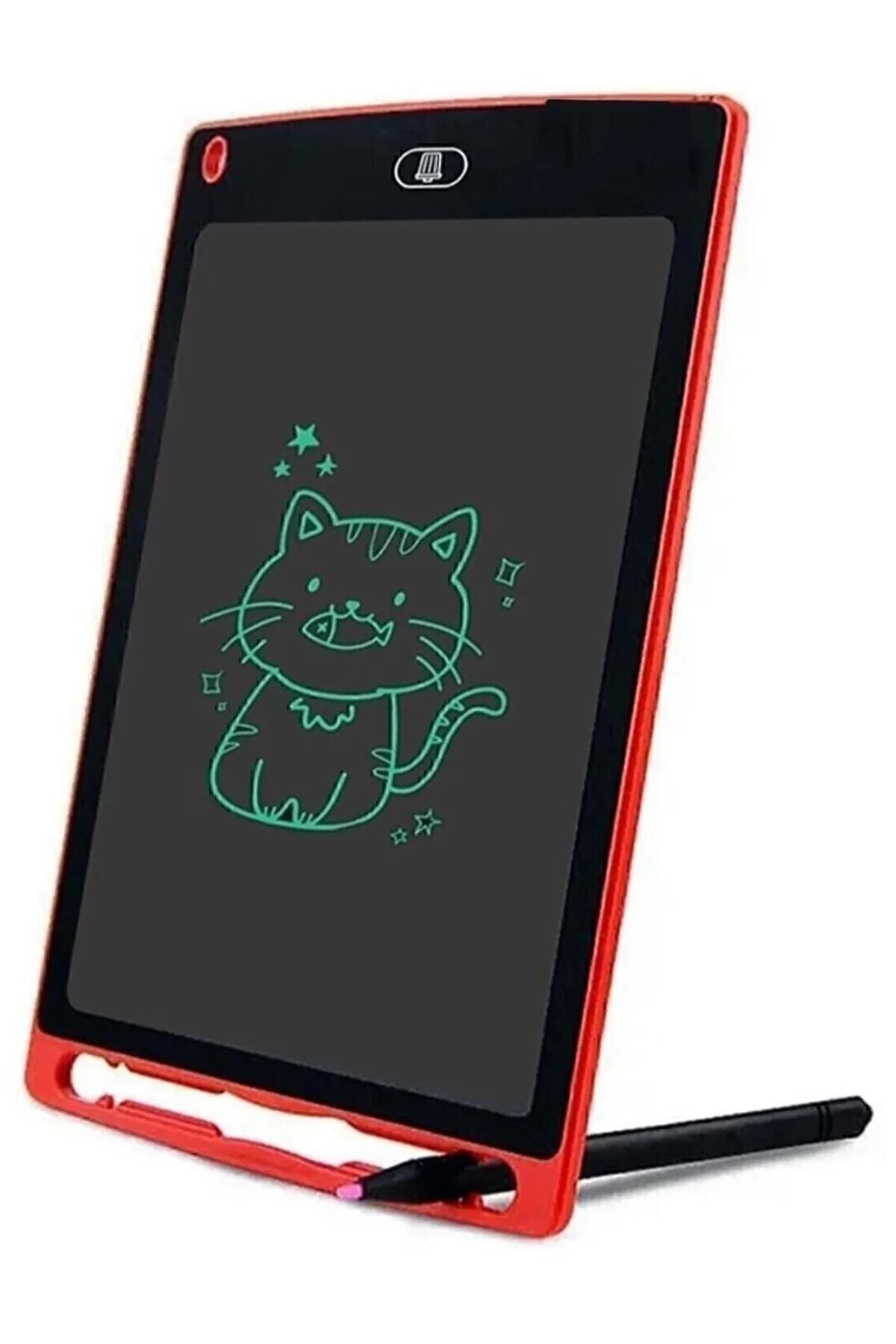 Writing Tablet Lcd 8.5 Inç Dijital Kalemli Çizim Yazı Tahtası Grafik Not Yazma Eğitim Tableti Beyaz - Tek Ebat