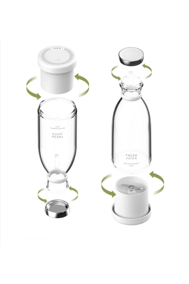 Taşınabilir 350 ml Blender Mini Meyve Karıştırıcı Milkshake Işlevli Blander Smothie (PLASTİK)