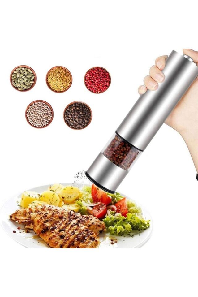 Otomatik Ayarlanabilir Tuz Karabiber Baharat Değirmeni Kspg-4806 Inox