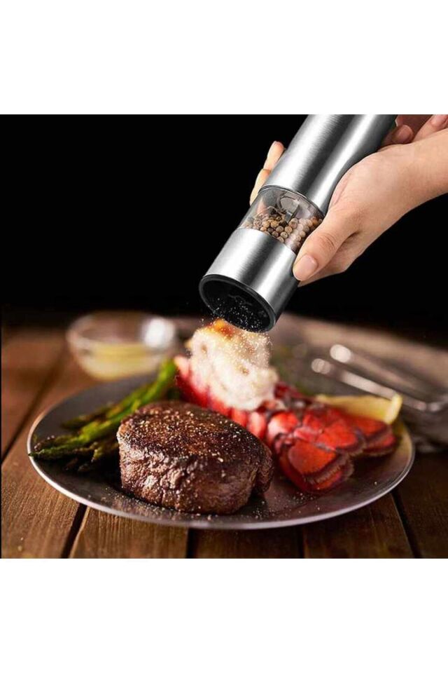 Otomatik Ayarlanabilir Tuz Karabiber Baharat Değirmeni Kspg-4806 Inox