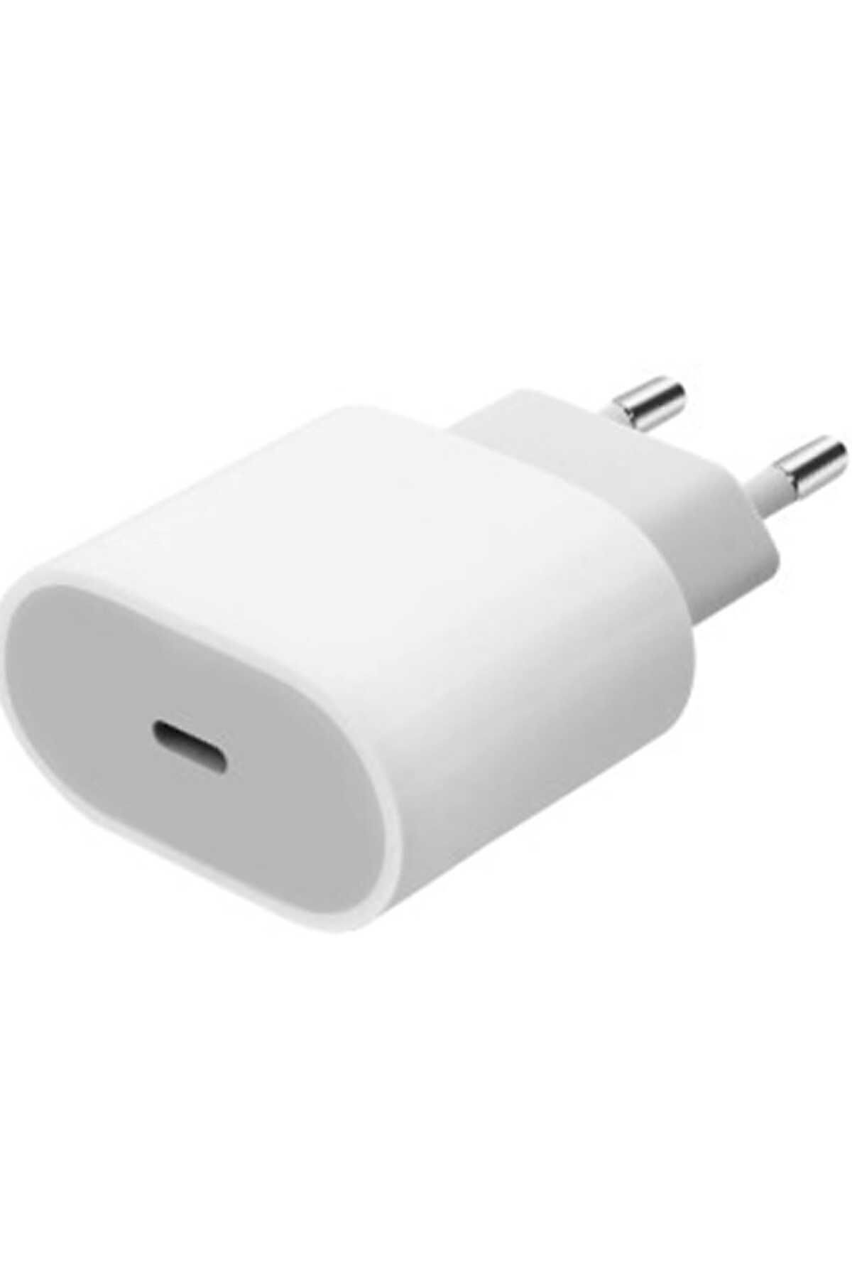 İOS ve ANDROİD Tüm Cihazlara Uyumlu Şarj Aleti 20W Usb-c Şarj Adaptörü iPhone HIZLI Şarj Beyaz - Tek Ebat