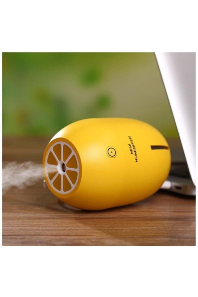 Limon Tipi Hava Nemlendirici Işıklı Buhar Makinesi 180 Ml Sarı - Tek Ebat