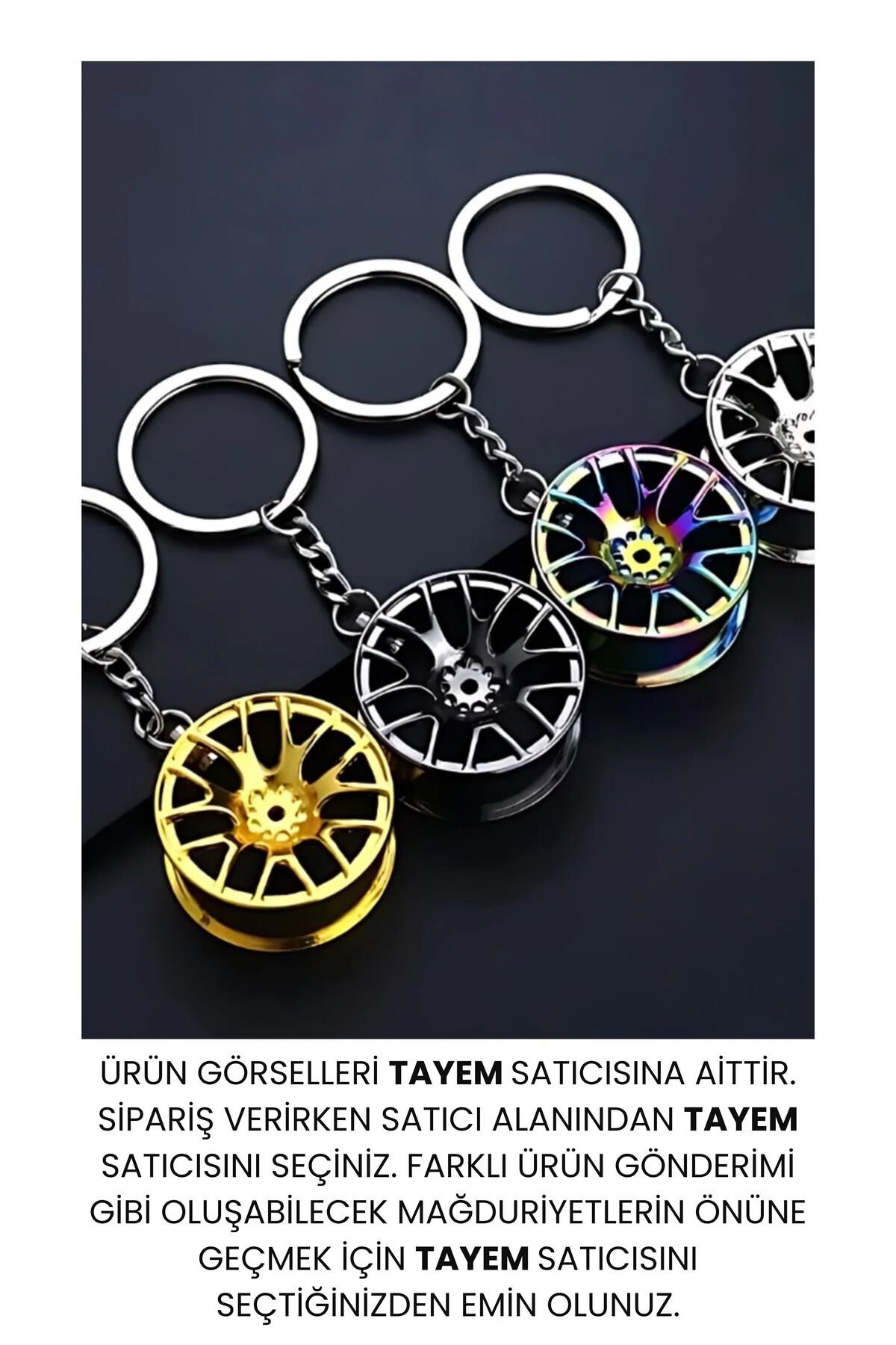 TAYEM Jant Tasarımlı Anahtarlık