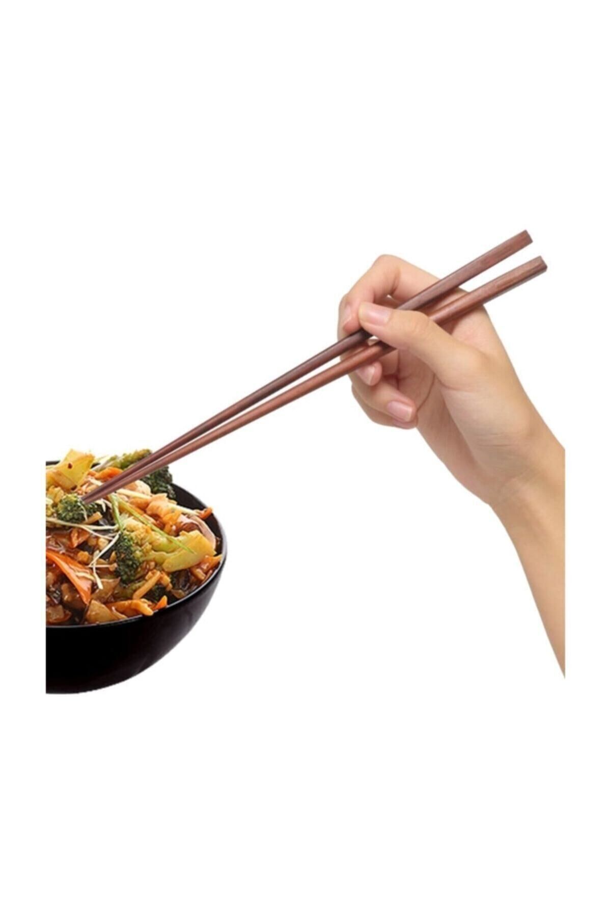 20li Çin Yemek Çubukları Chopsticks Japon Usulü Suşi Bambu Çubuğu