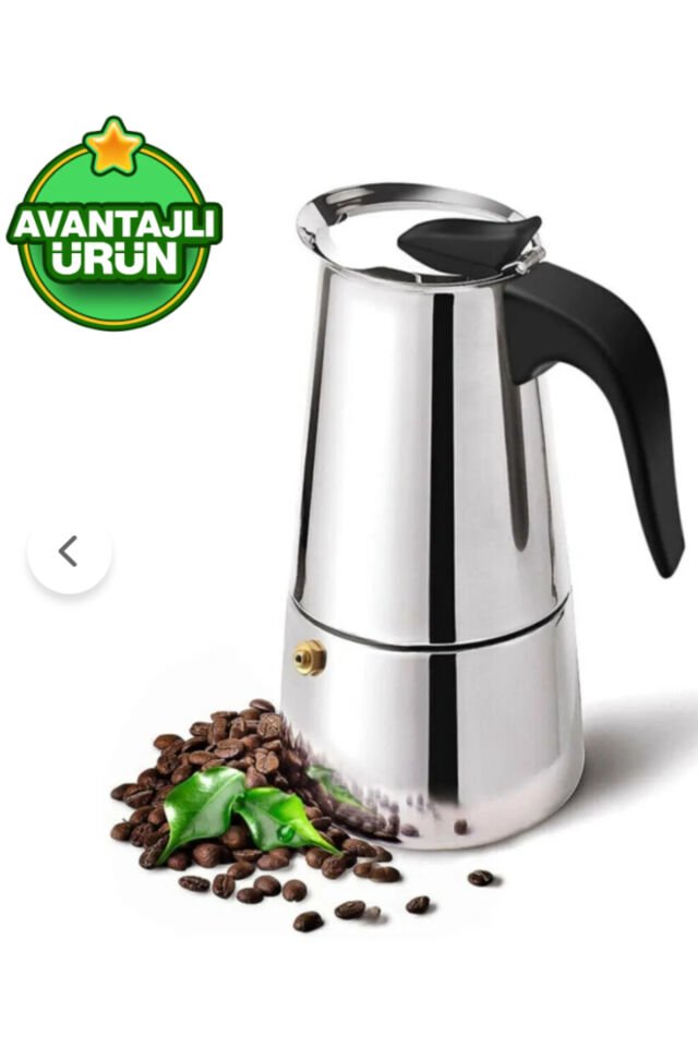 Fe001-6 Espresso Kahve Makinesi Paslanmaz Çelik Indüksiyonlu Moka Pot 300 ml