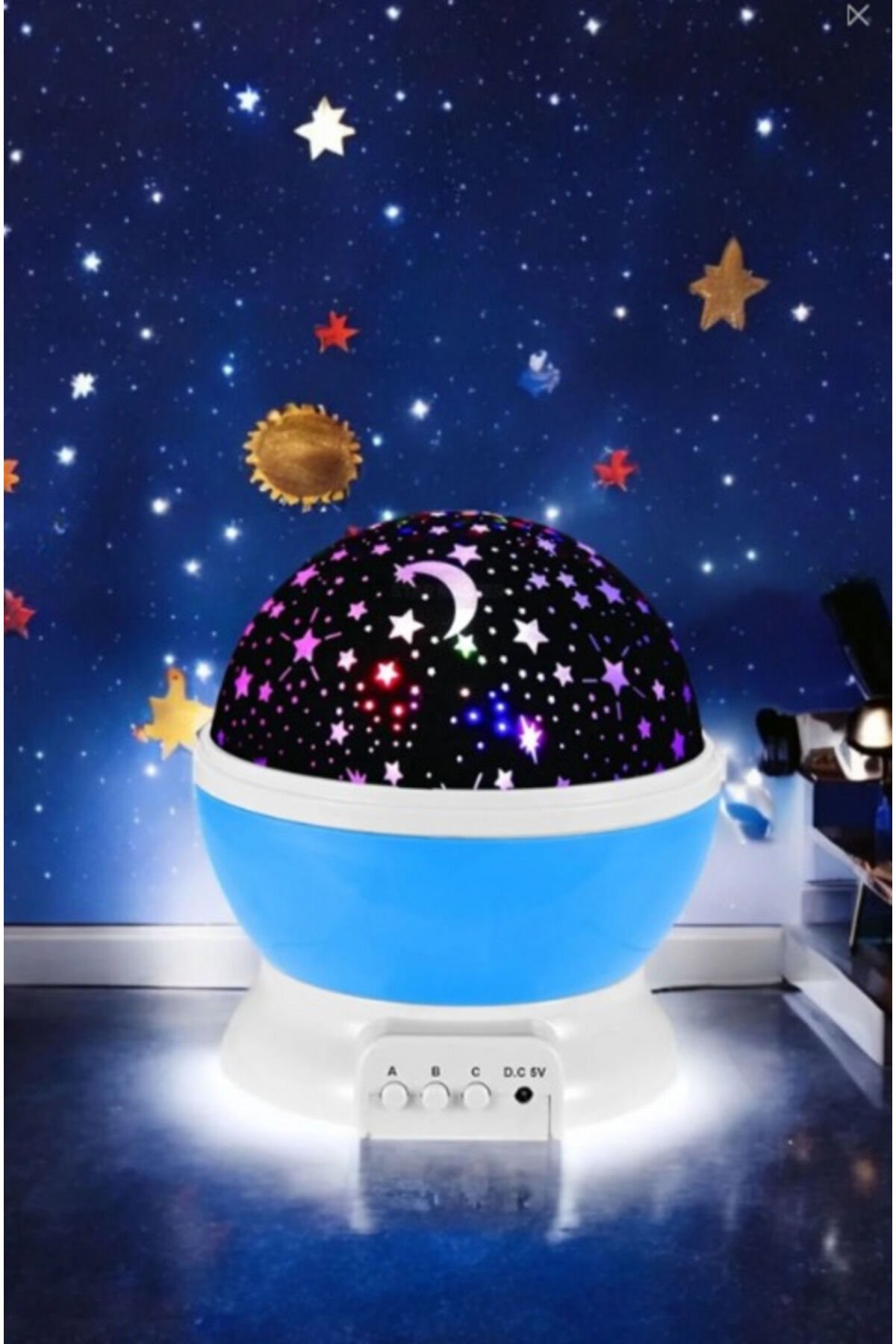 Colorful Starry Sky Projection Night Light - Blue