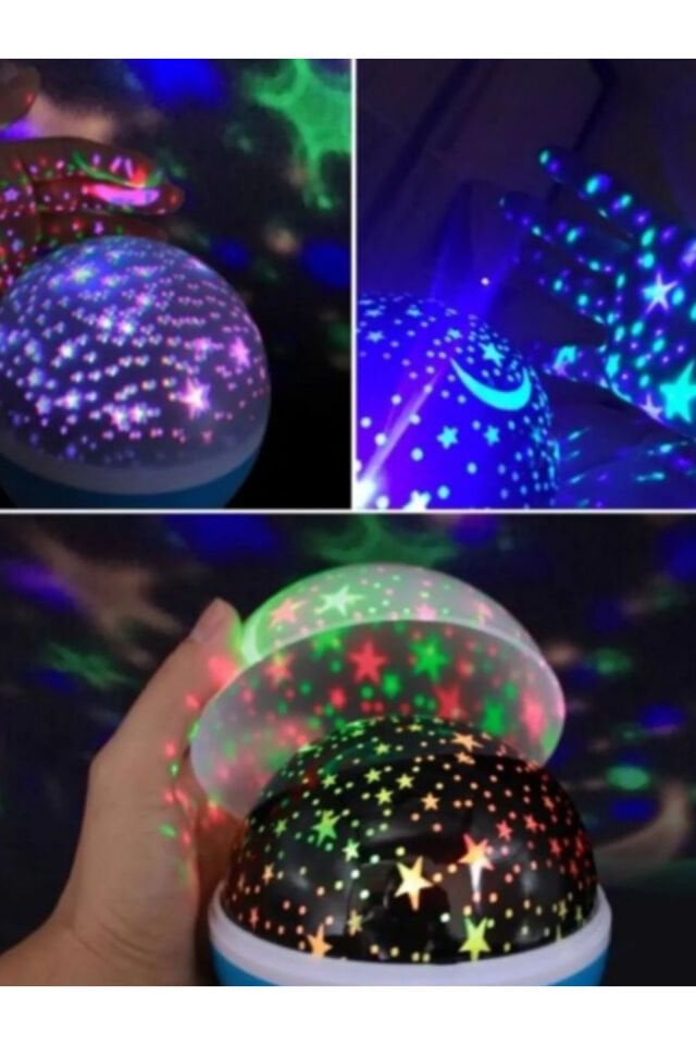 Colorful Starry Sky Projection Night Light - Blue