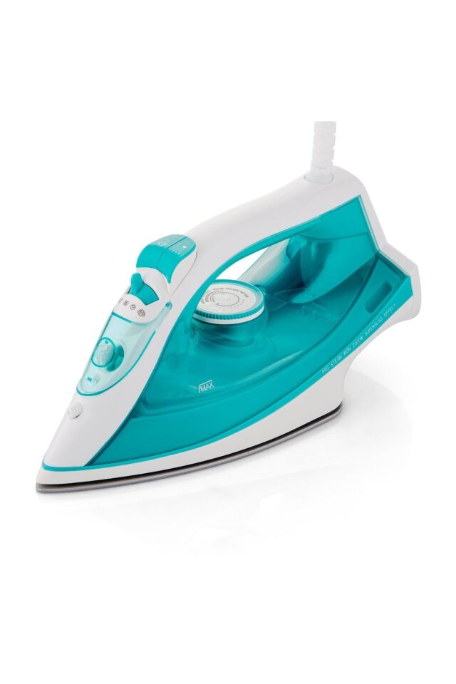 Seramik Tabanlı Ütü Steam Iron 2400 Watt Şok Buhar Sistemi - Yeşil