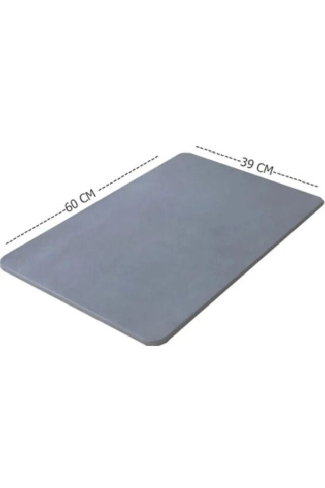 Sihirli Su Emici Banyo Paspası Kaymaz Tabanlı Abdest Paspası Kare 3,5 Mm 40x60
