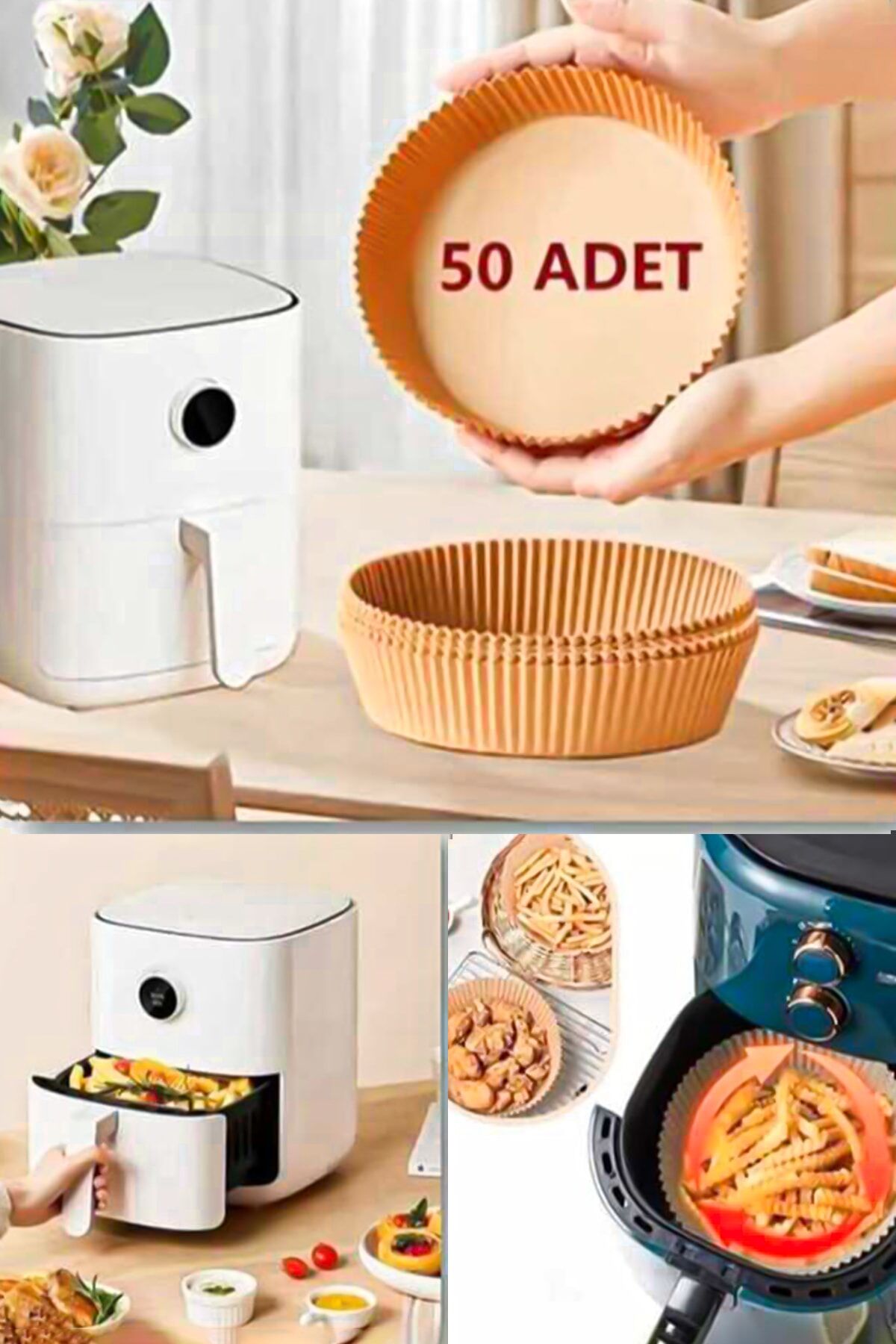 Airfry Pişirme Kağıdı Fritöz Pişirme Kağıdı