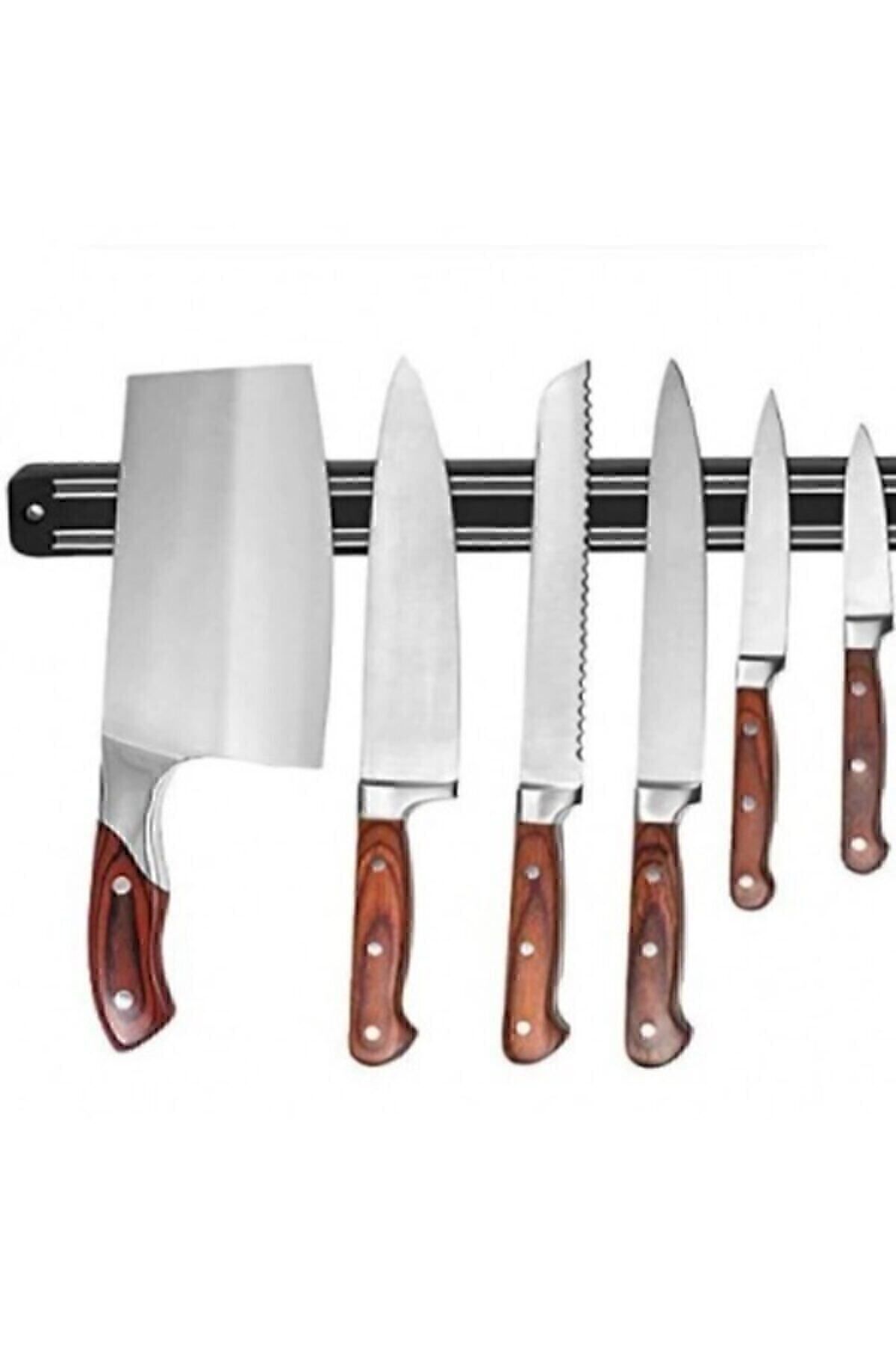 Mıknatıslı Bıçak Askısı 33 Cm Siyah - Tek Ebat