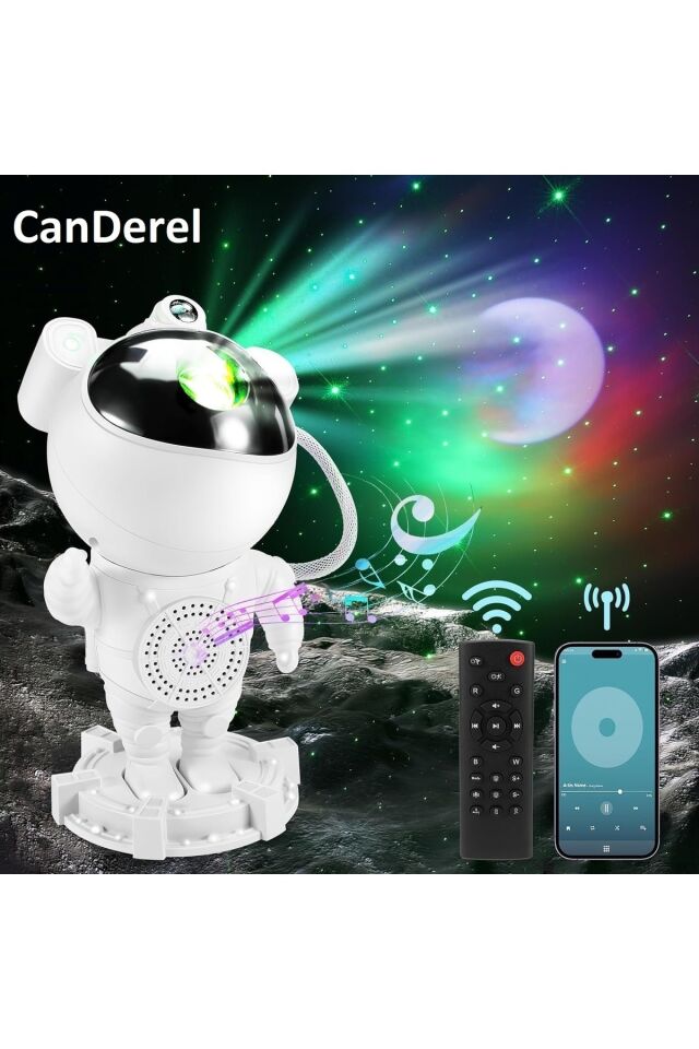 Astronot Projektör Gece Lambası Yıldız Galaxy Efekti