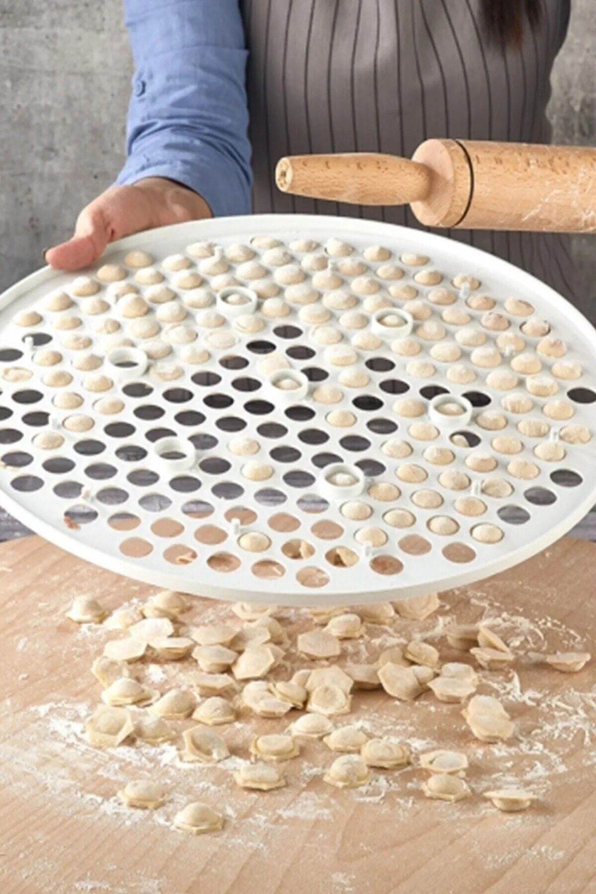 Petek Şekilli Pratik Mantı Kalıbı Hamur Şekillendirici Kolay Mantı Hazırlama Kesme Aparatı