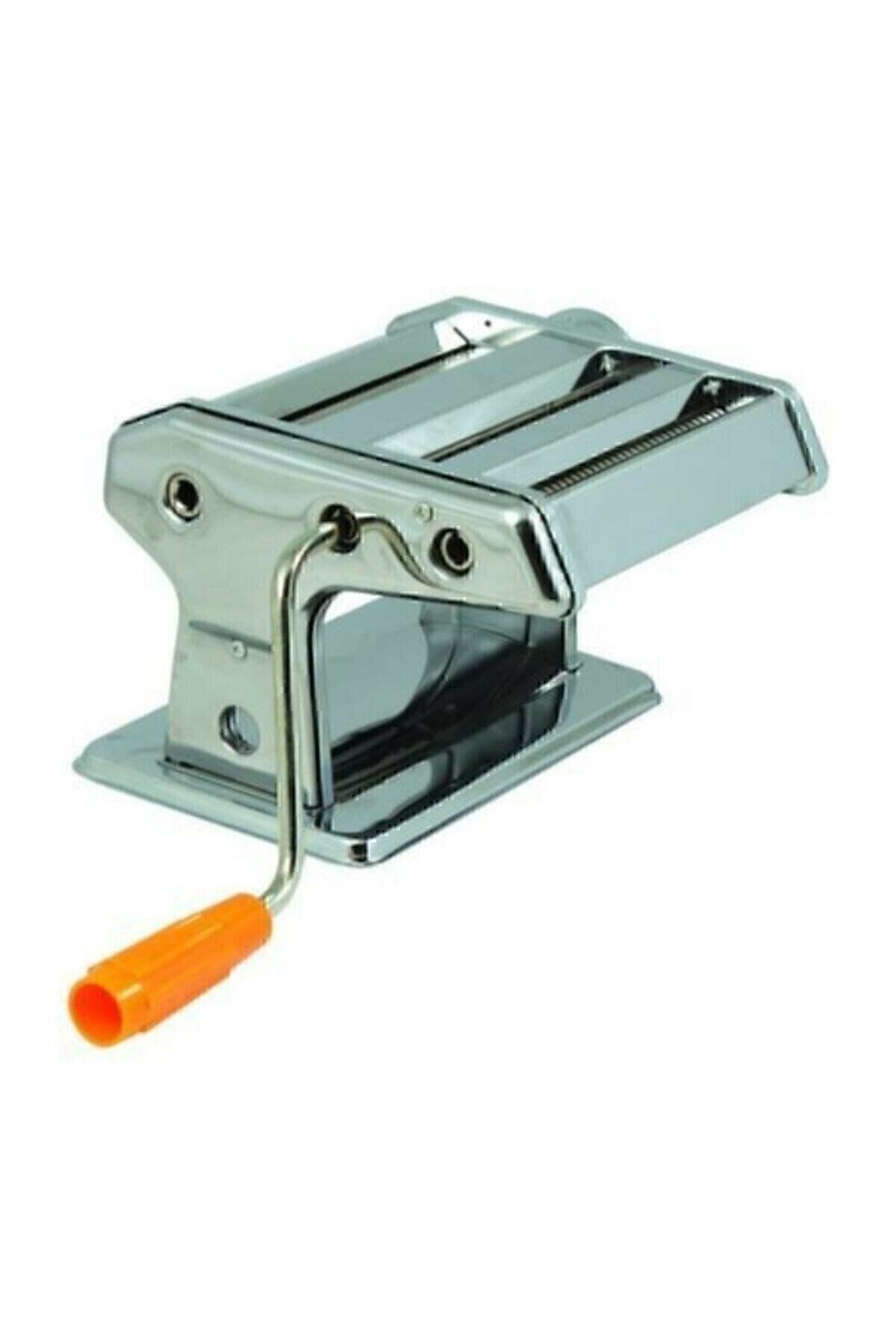 Paslanmaz Erişte Makarna Yapma Kesme Makinesi Hamur Lazanya Spagetti Raviolli Makinesi 150 Mm GRİ - Tek Ebat