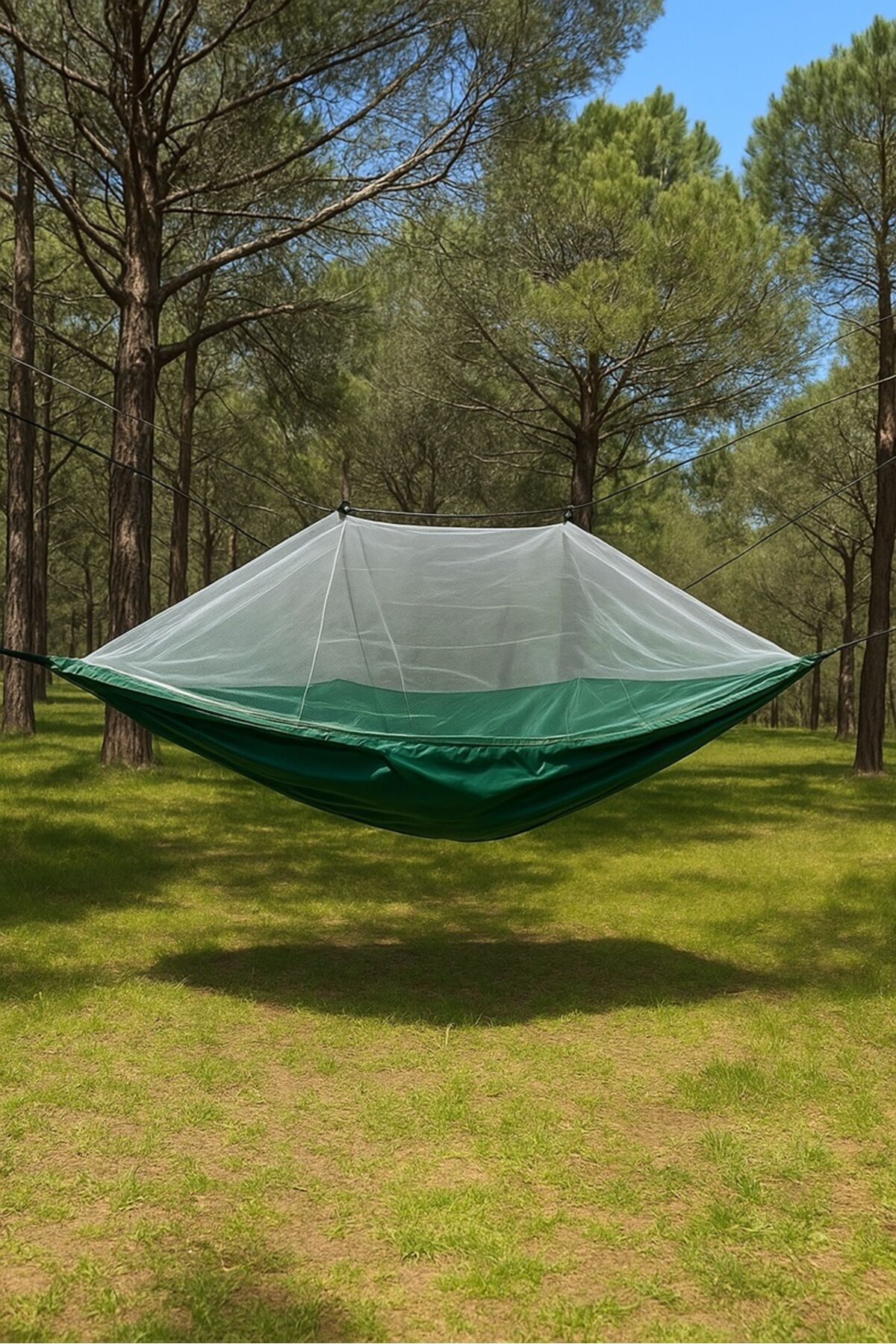 Cibinlikli Kamp Hamak | Sineklikli Asılabilir Outdoor Uyku Salıncağı - Taşınabilir Kamp Yatağı