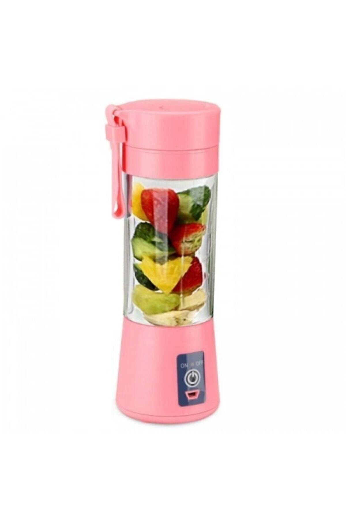 Portatif Taşınabilir El Blender 380 Ml Usb Şarjlı Pembe pembe - Tek Ebat