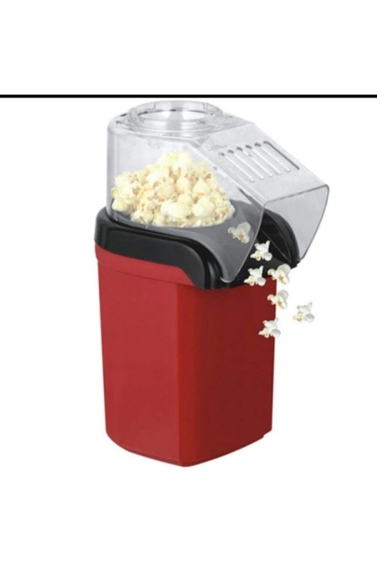 Mısır Patlatma Popcorn Makinesi Kırmızı - Tek Ebat