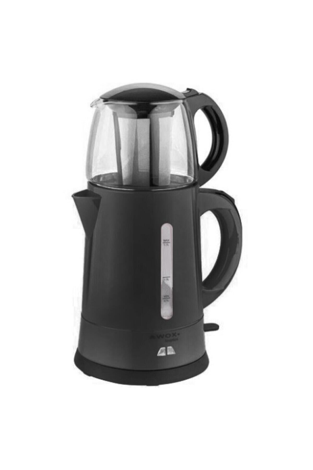 Teaplus Elektrikli Cam Demlikli Çay Makinesi Siyah Siyah - Tek Ebat